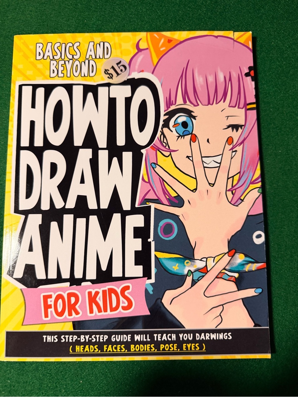 How to Draw Anime for Kids - Colorful Cartoon Drawing Book